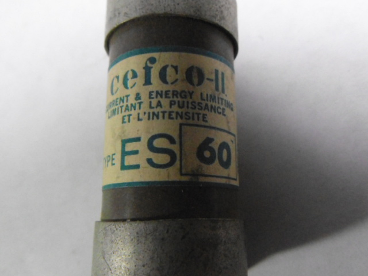 Cefco ES-60 Current and Energy Limiting Fuse 60A 600V USED