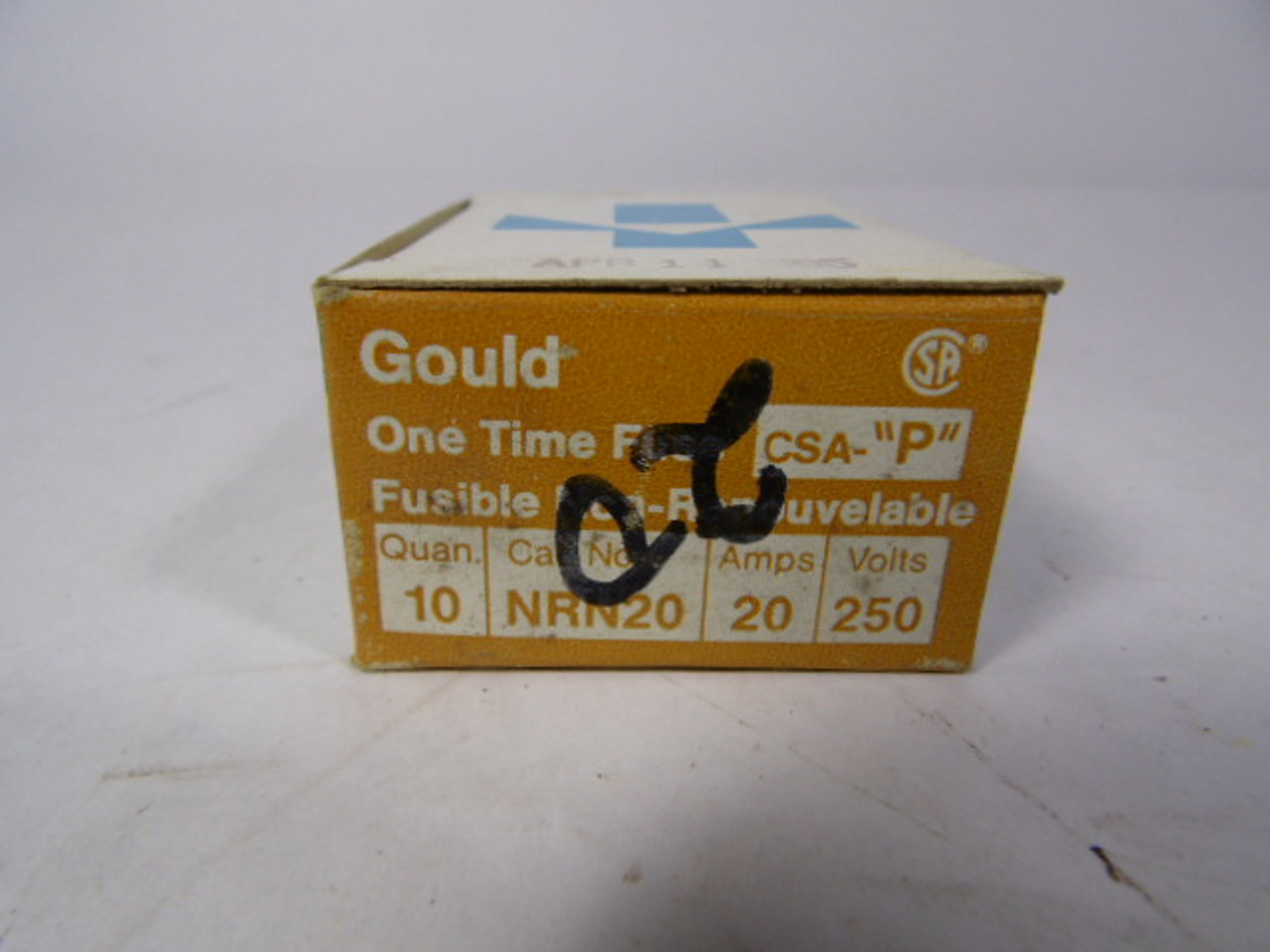 Gould NRN20 One Time Fuse 20A 250V 10-Pack ! NEW !