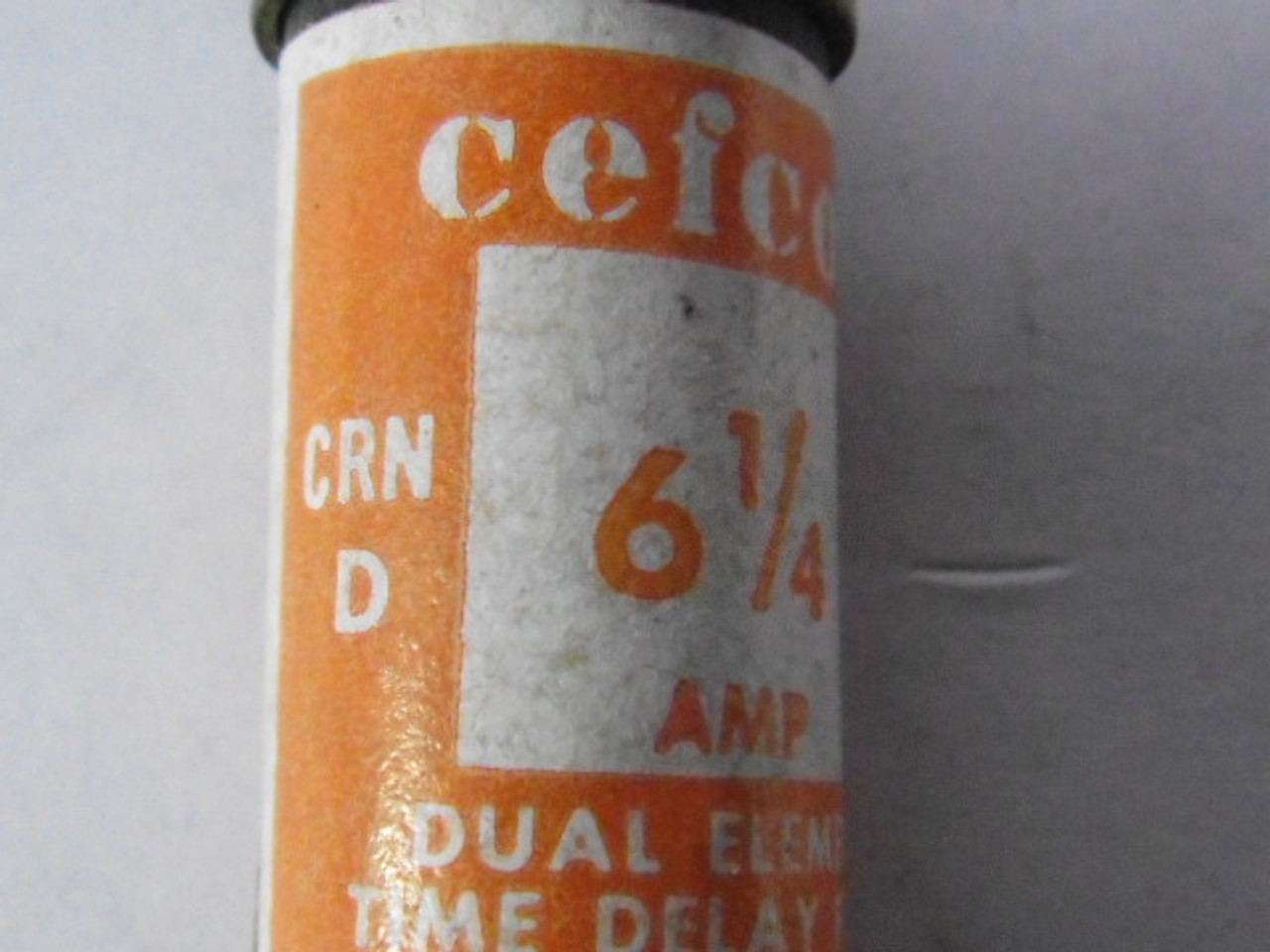 Cefco CRN-6-1/4 Dual Element Time Delay Fuse 6-1/4A 250V USED