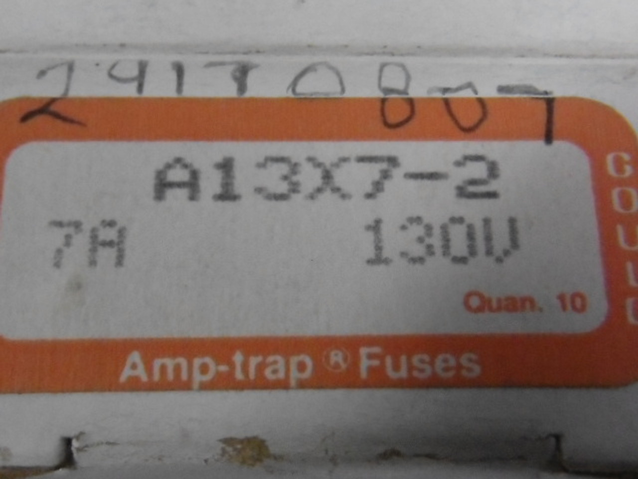 Gould Shawmut A13X7-2 Fuse 7A 130V Lot of 10 ! NEW !