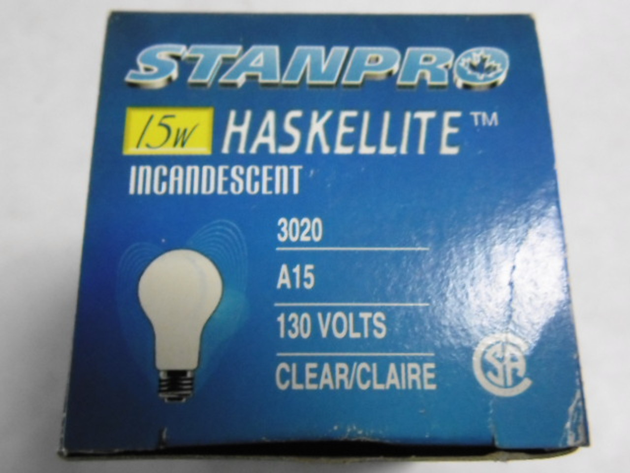 Stanpro A15/3020 Bulb Haskellite 130V 15W ! NEW !