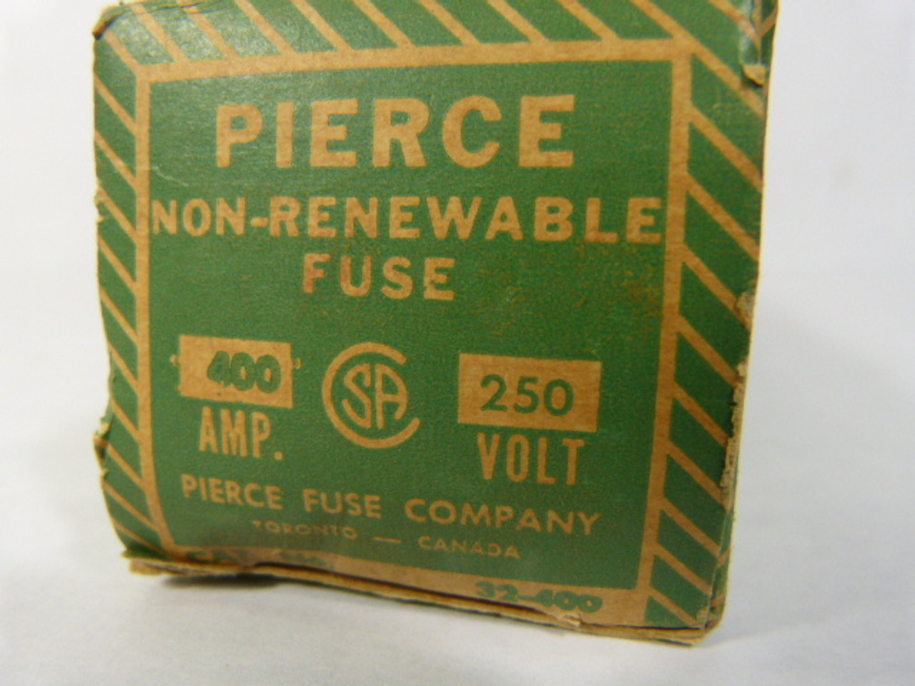 Pierce 32-400 Non-Renewable Fuse 400A 250V ! NEW !
