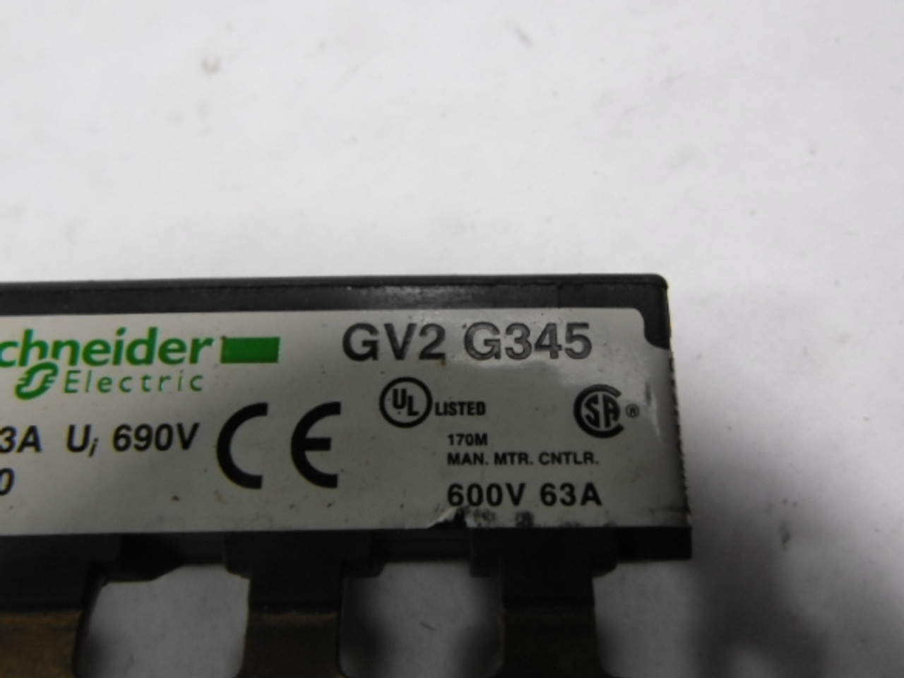 Schneider Electric GV2-G345 Busbar 63A 600V USED
