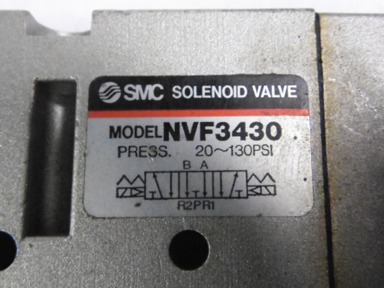 SMC NVF3430 Solenoid Valve 20-130psi USED