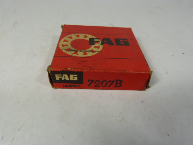 Fag 7207B Angular Contact Ball Bearing 72mmOD 35mmID 17mmW NEW