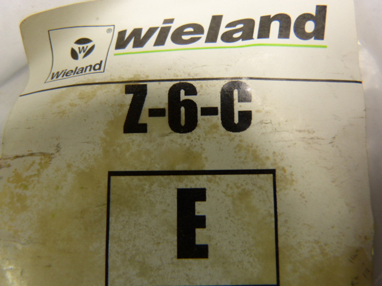 Wieland Z-6-C-E Z-Type Marker 'E' 100 Pack ! NWB !