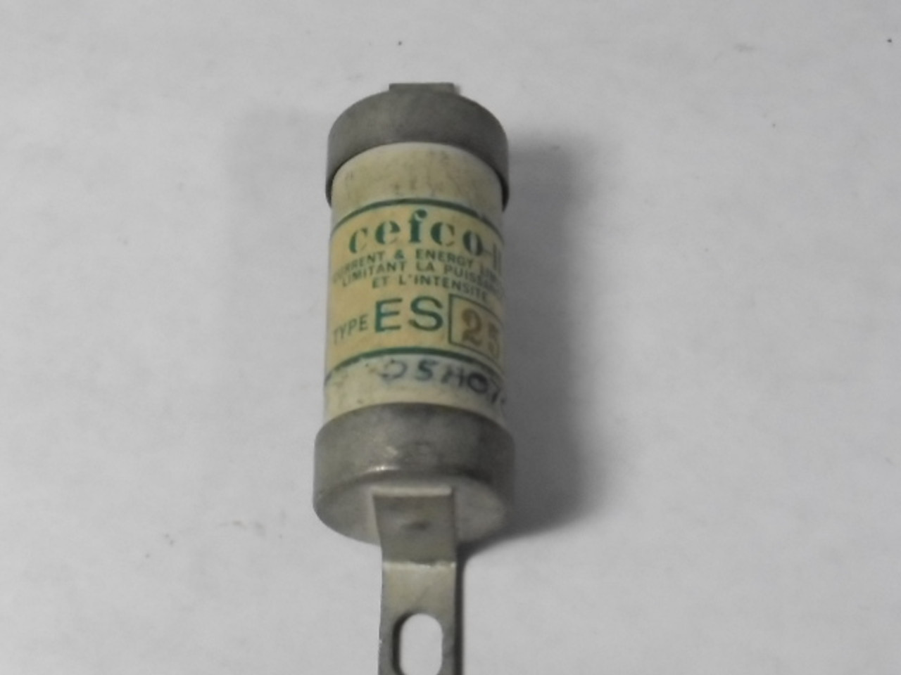 Cefco ES25 Current & Energy Limiting Fuse 25A 600V USED