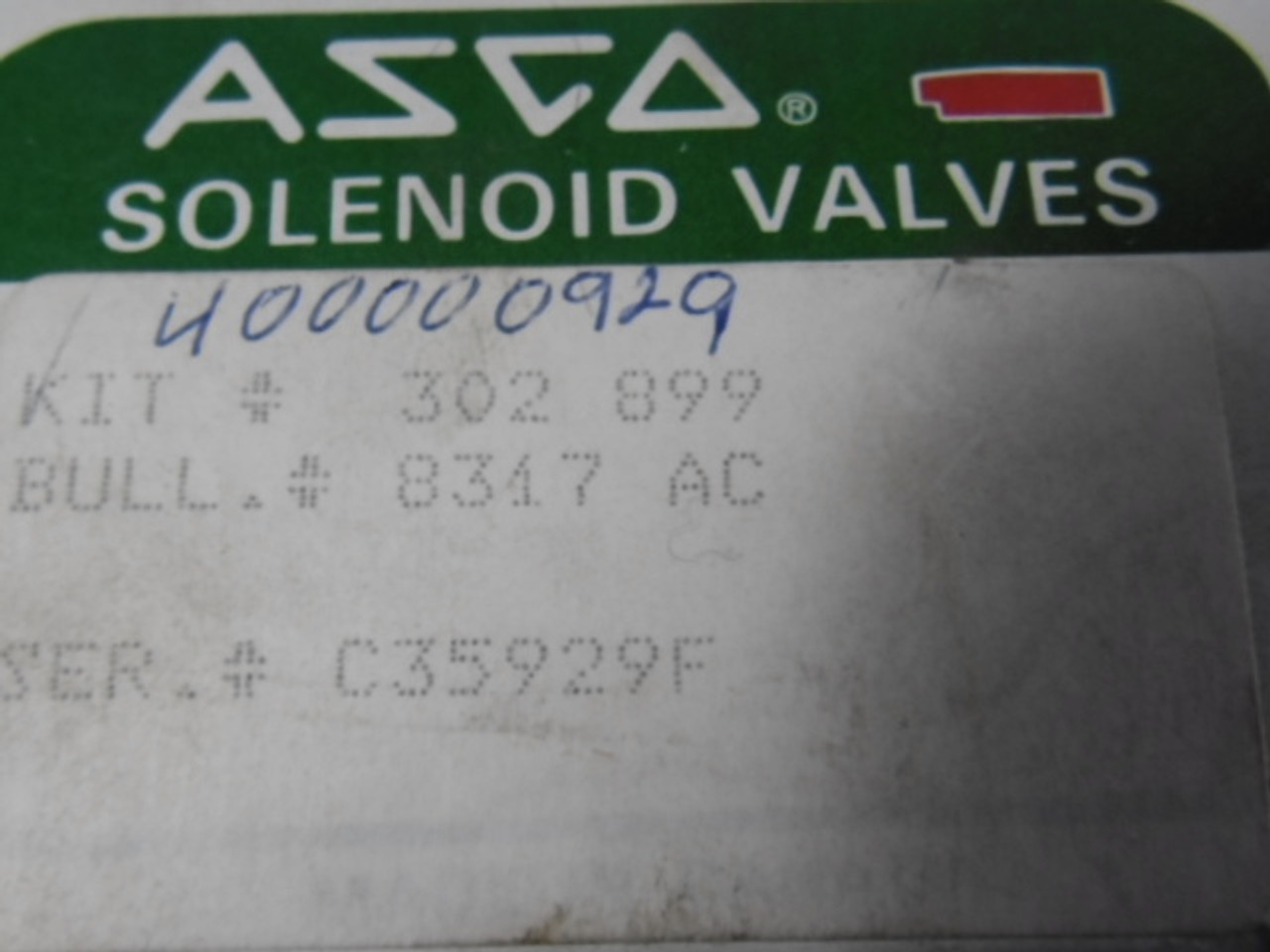 Asco 302-899 Valve Rebuild Kit 8317 AC ! NEW !