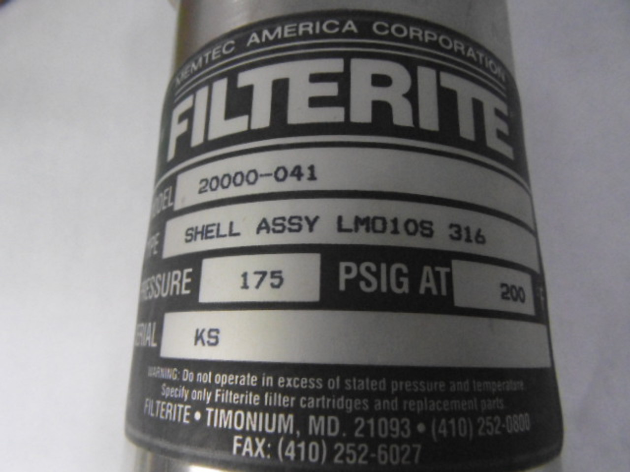 Filterite 20000-041/LM010S 316 Hydraulic Oil Filter ! NEW !