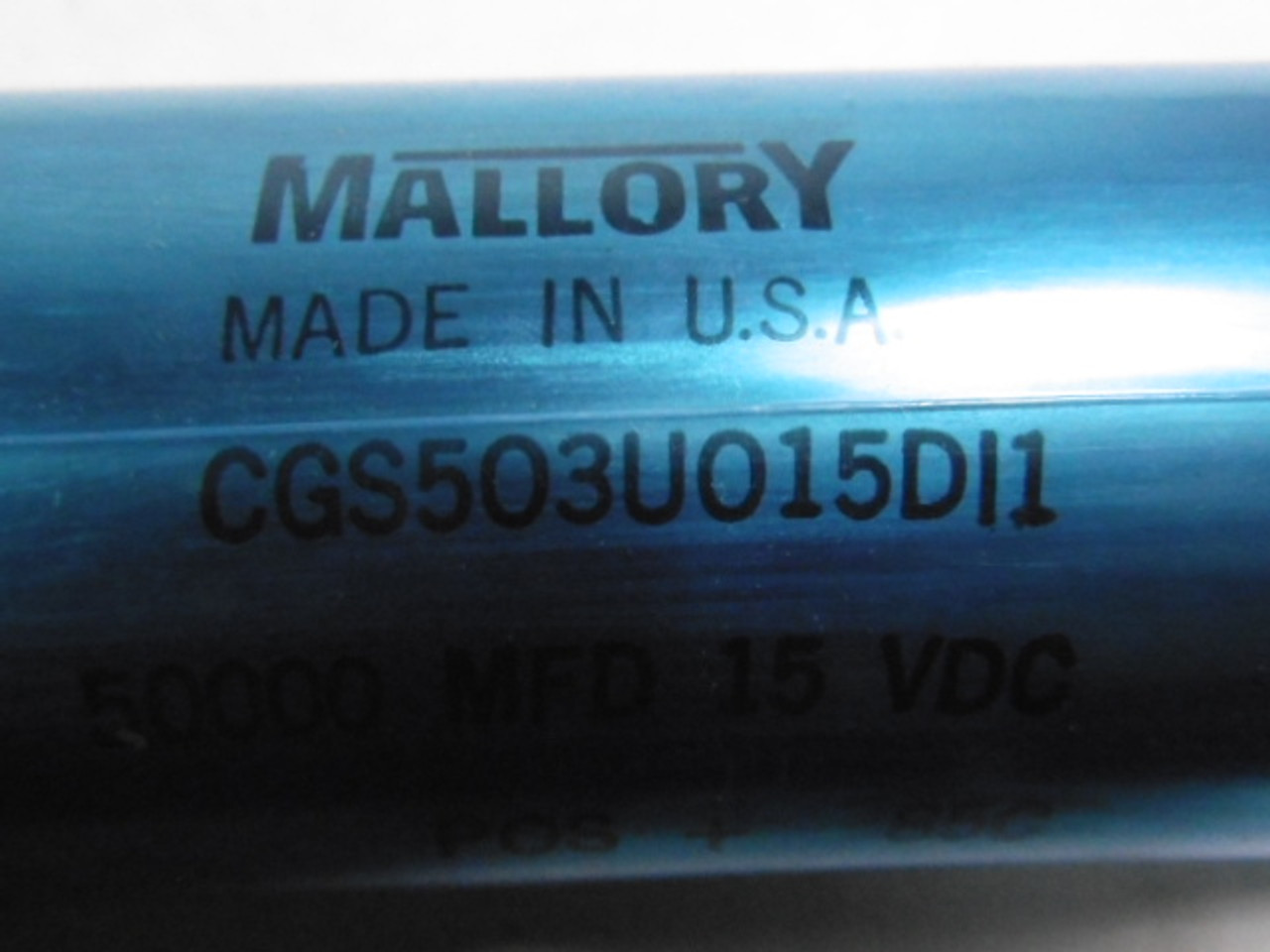 Mallory CGS503U015DI1 Capacitor 50 000MFD 15WVDC ! NEW !