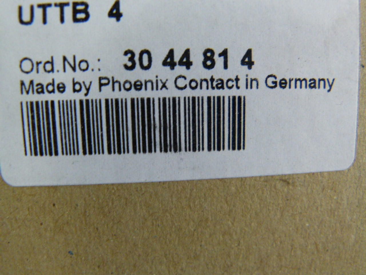 Phoenix Contact 3044814 UTTB4 Terminal Block 30Amp 300V Gray 50-Pack ! NEW !