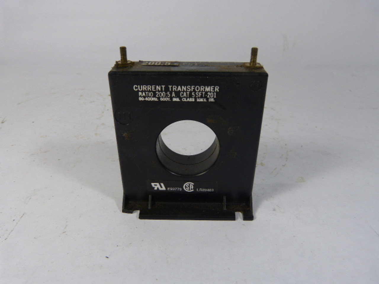 Electro-Meters 5SFT-201 Current Transformer 200:5 Ratio USED