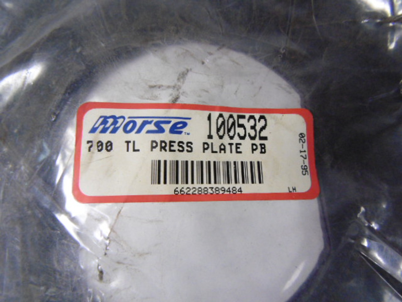 Morse 100532/700 TL Press Plate ! NWB !