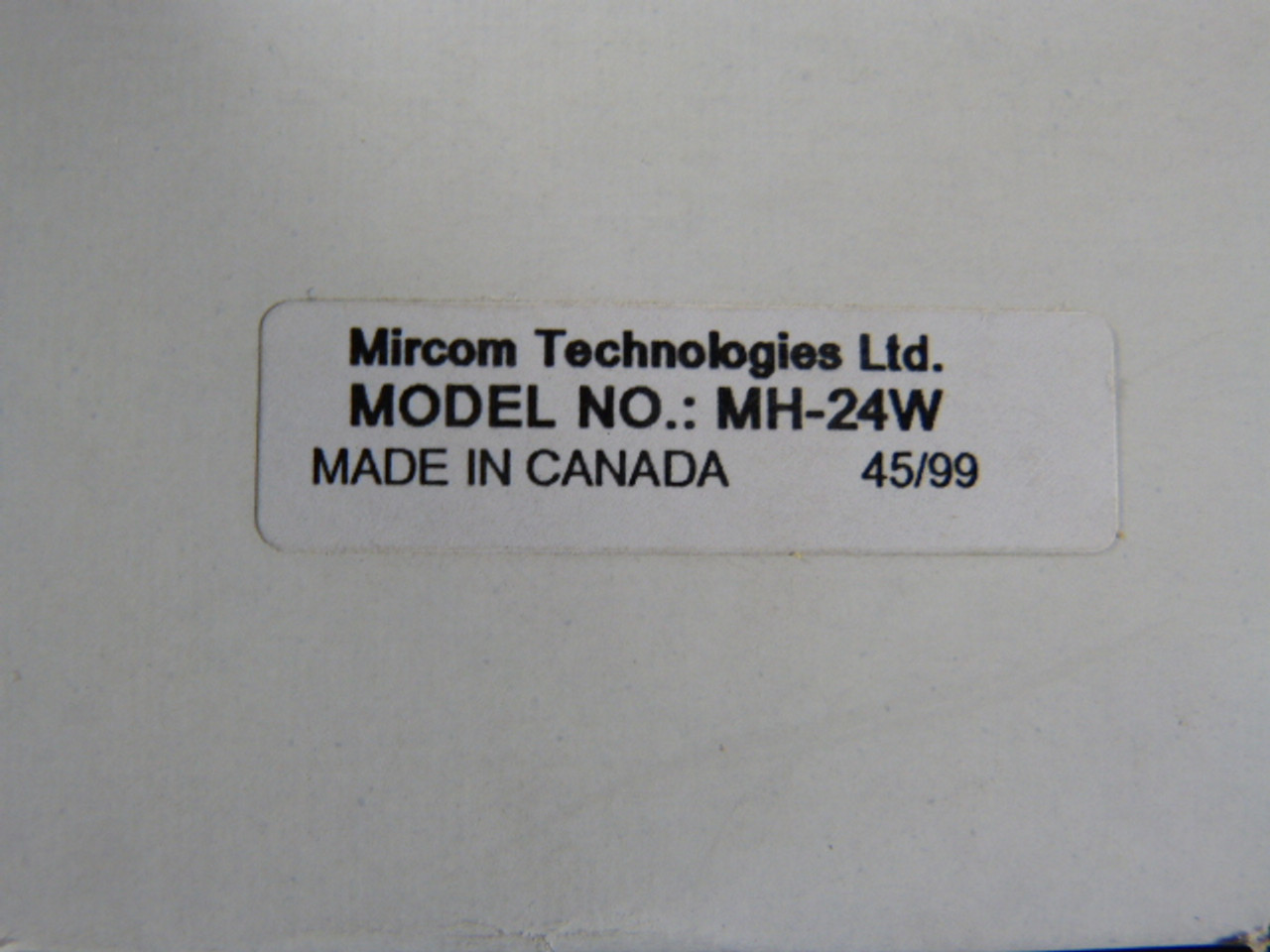 Mircom MH-24W Piezoelectric Mini Horn 15.5mA White ! NEW !