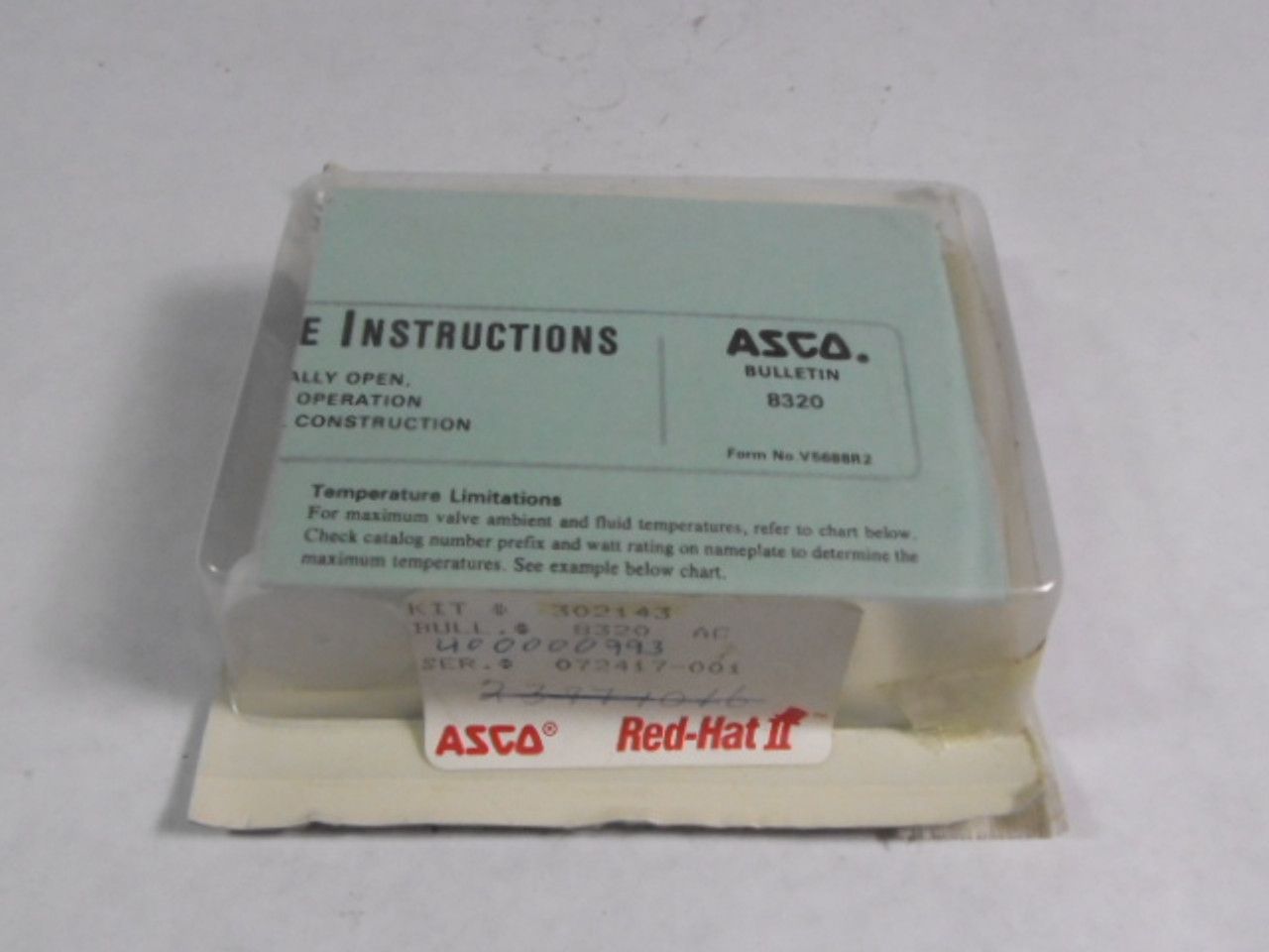 Asco 302143 Valve Rebuild Kit 8320 AC ! NEW !