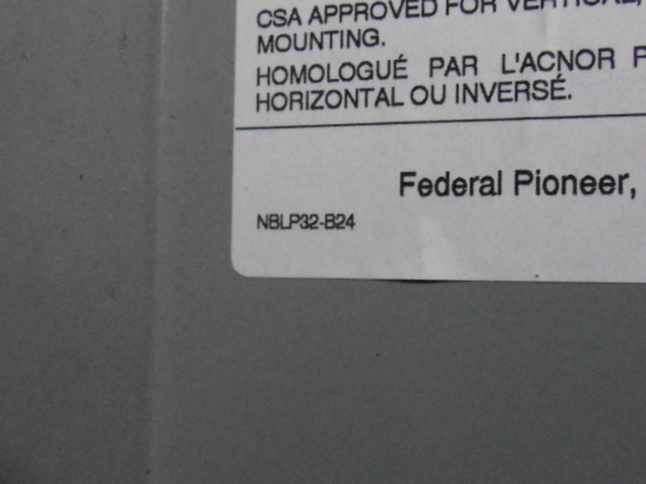 Federal Pioneer NBLP32-B24 Circuit Panel Box USED