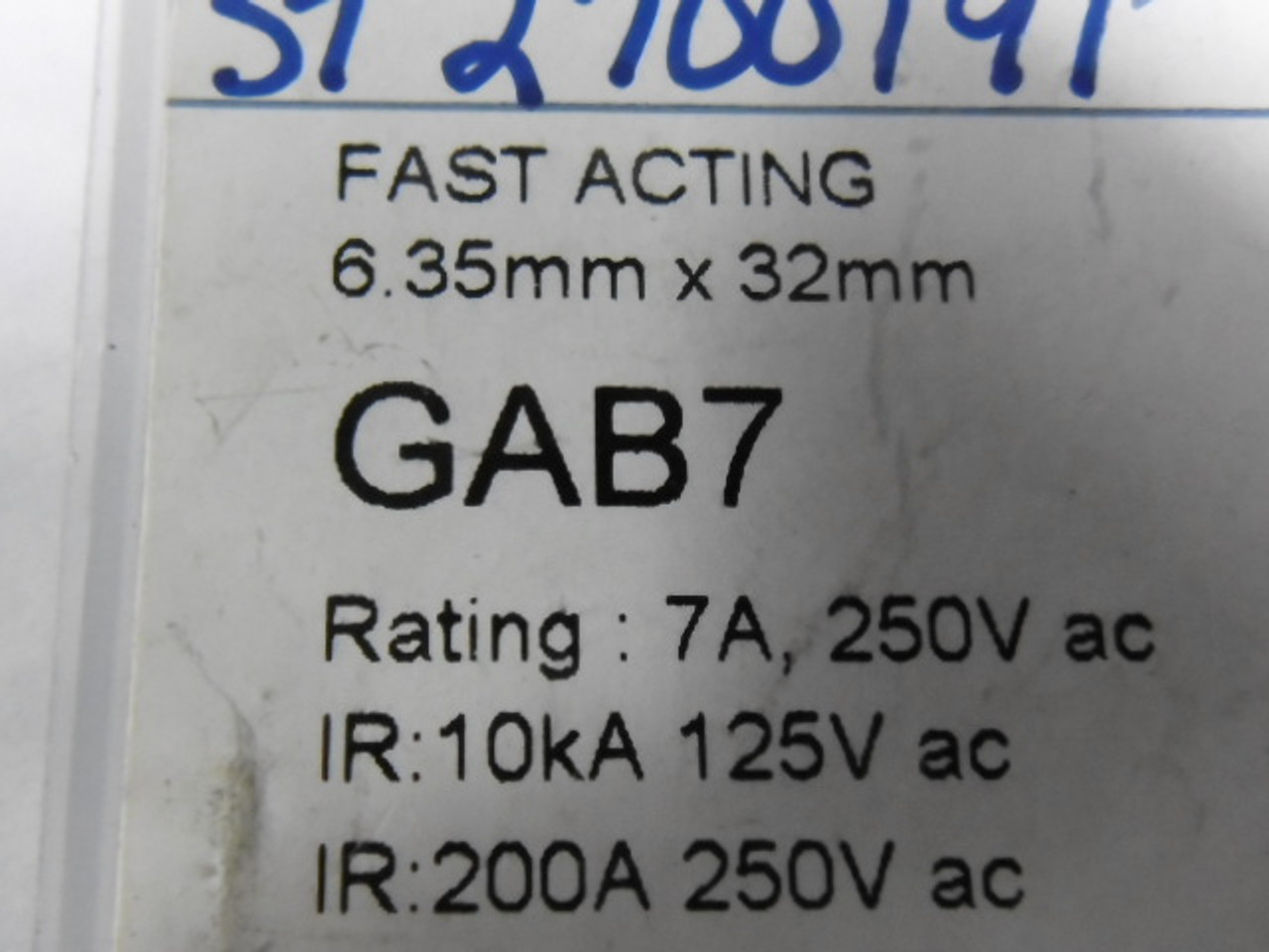 Mersen GAB7 Fast Acting Fuse 7A 250V 5-Pack ! NEW !