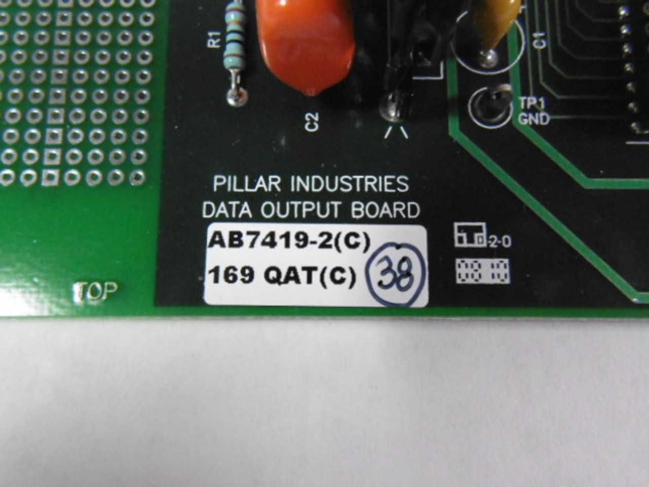 Pillar Industries AB7419-2 Data Output Board USED