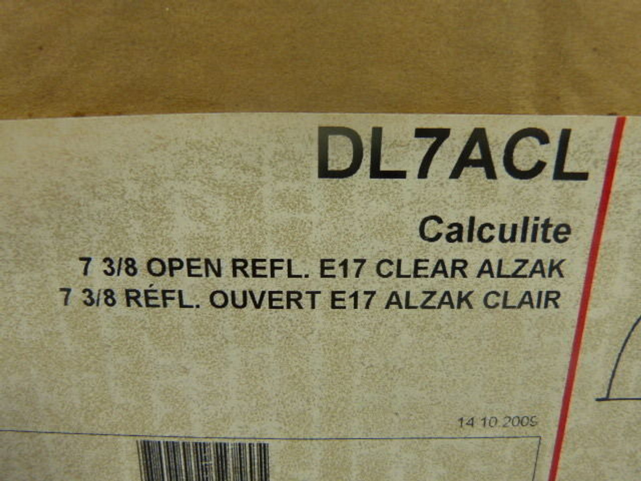 LightOlier DL7ACL Calculite 7-3/8 Open Reflec. E17 - ClearAlzak ! NEW !