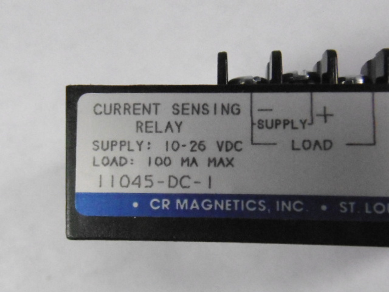 CR Magnetics 11045-DC-1 Current Sensing Relay DC Output 1000mA 10-26VDC ! NOP !
