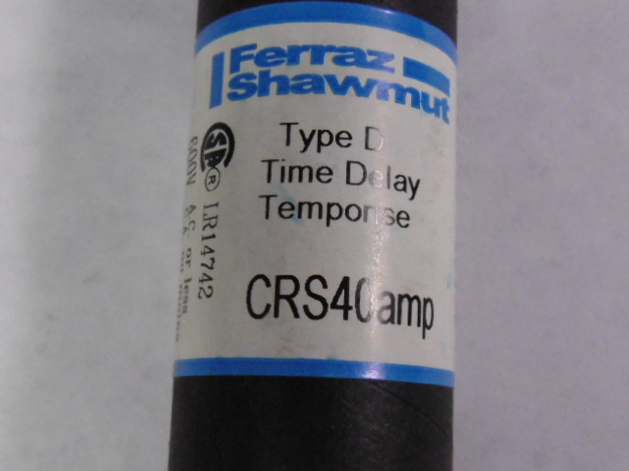 Ferraz Shawmut CRS-40 Time Delay Fuse 40A 600V USED