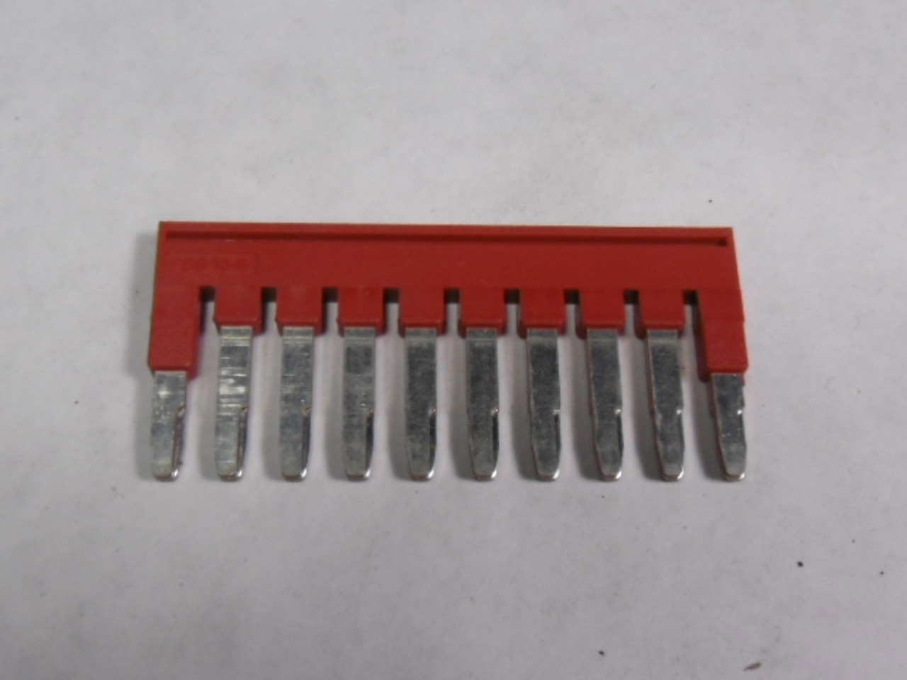 Phoenix Contact FBS-10-5 Terminal Block Bridge Connector 10-Pos Red USED