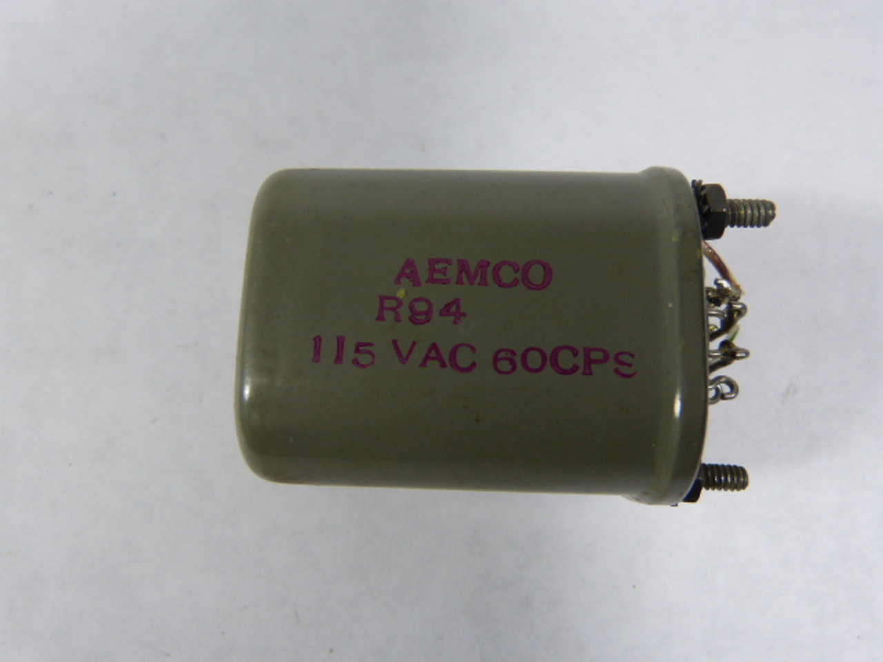 Aemco R94/974-0474-00 Relay 115Vac 60Cps USED