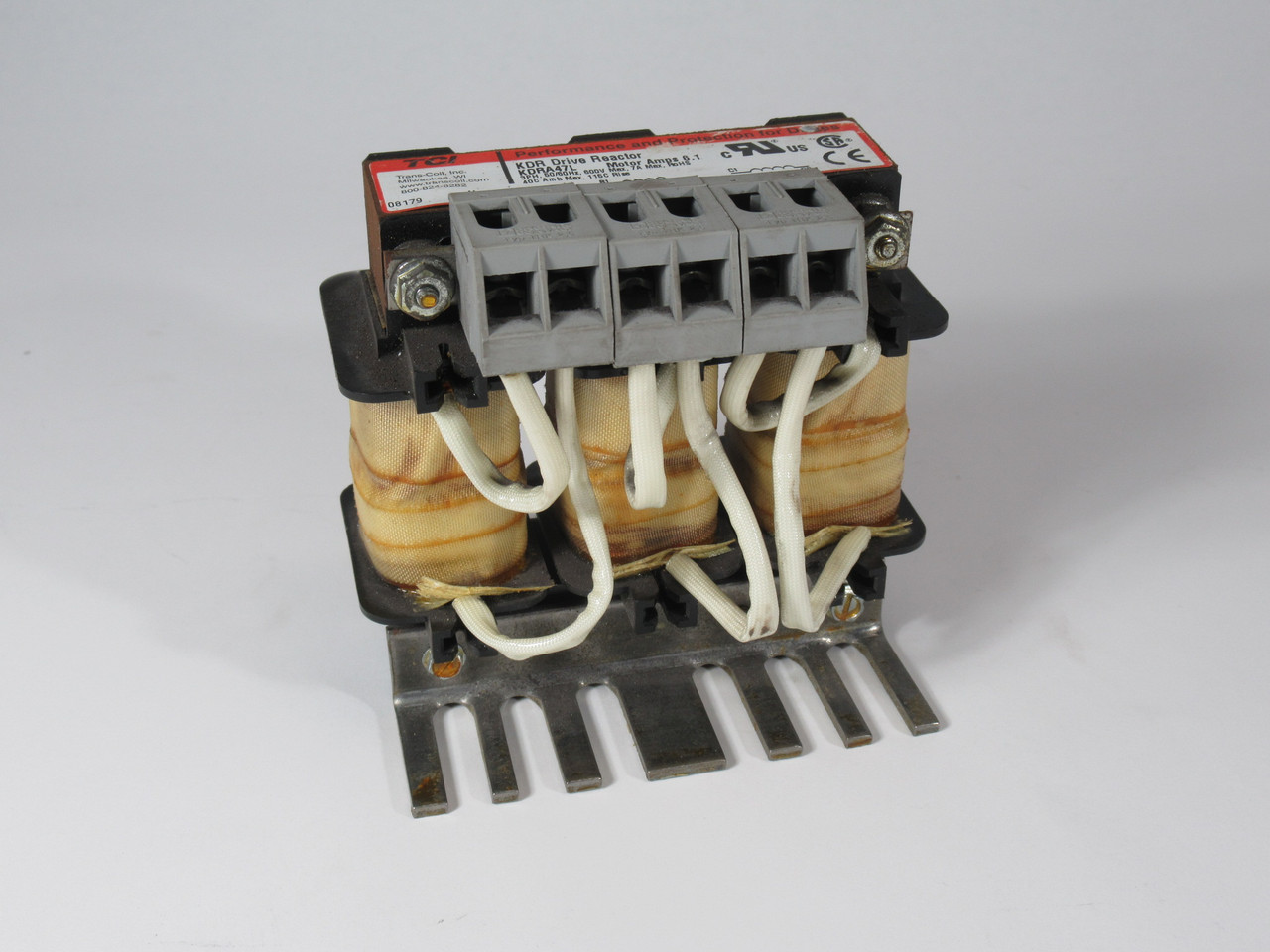 Trans-Coil KDRA47L Drive Reactor 6.1A Max 7A 600V 50/60Hz 3Phase SHELF WEAR NEW