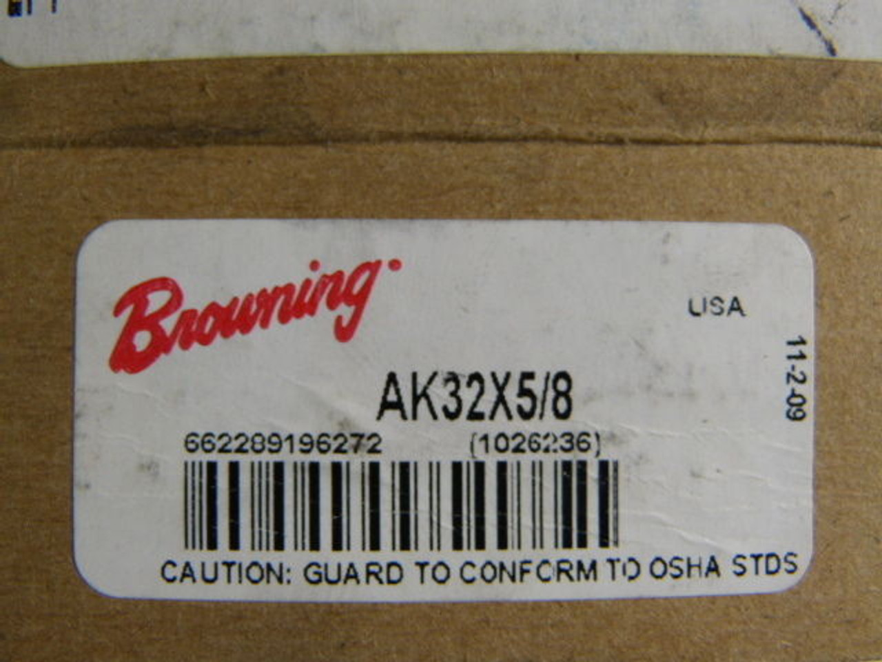 Browning AK32X5/8 Cast Iron Sheave 5/8 ! NEW !