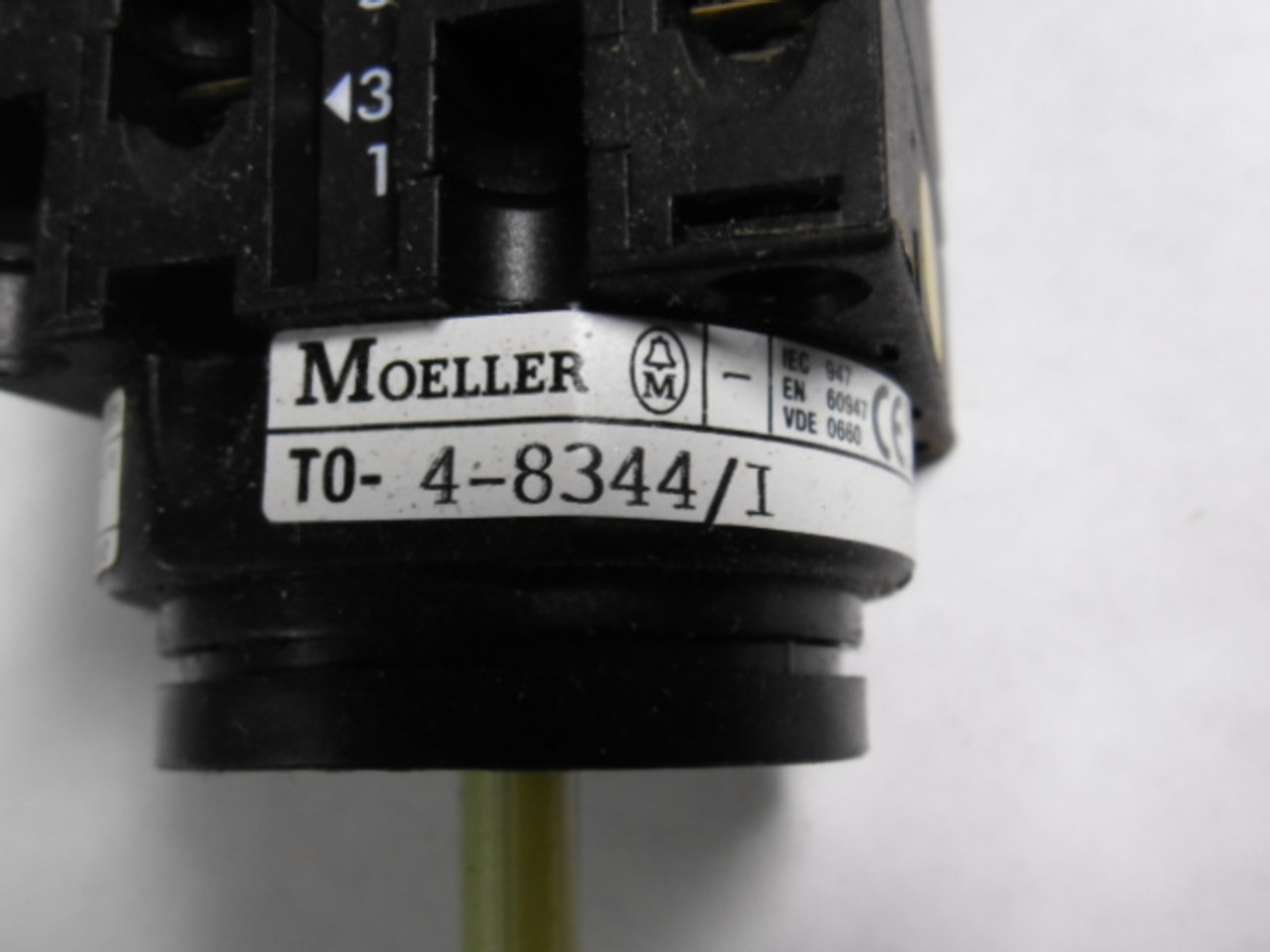 Moeller T0-4-8344/I Rotary Switch 600V AC 14A USED