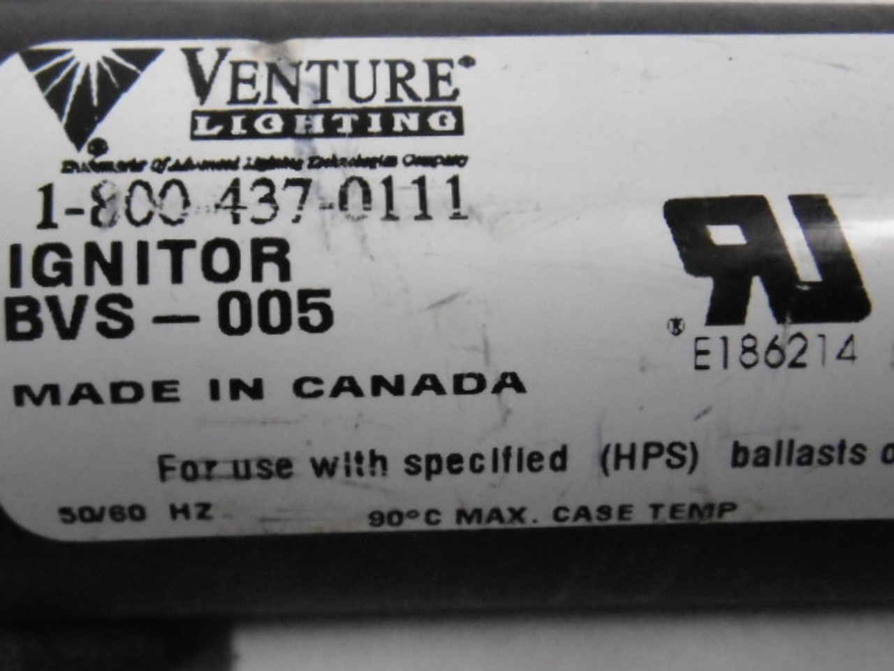 Venture Lighting BVS-005 Igniter USED