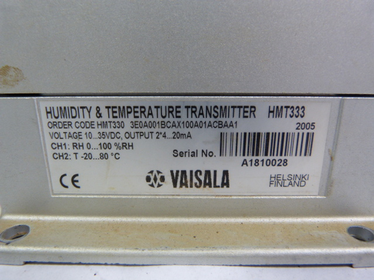 Vaisala HMT333 Humidity and Temperature Transmitter ! AS IS !