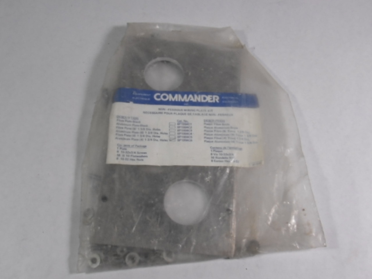 Commander BP1994C6 Wiring Plate Kit ! NWB !