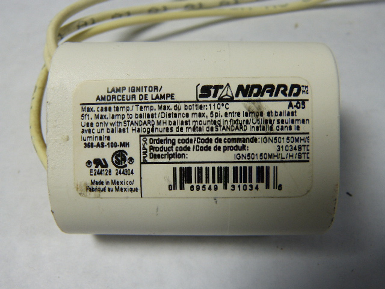 Standard 31034STD/IGN50150MH/S Lamp Ignitor USED