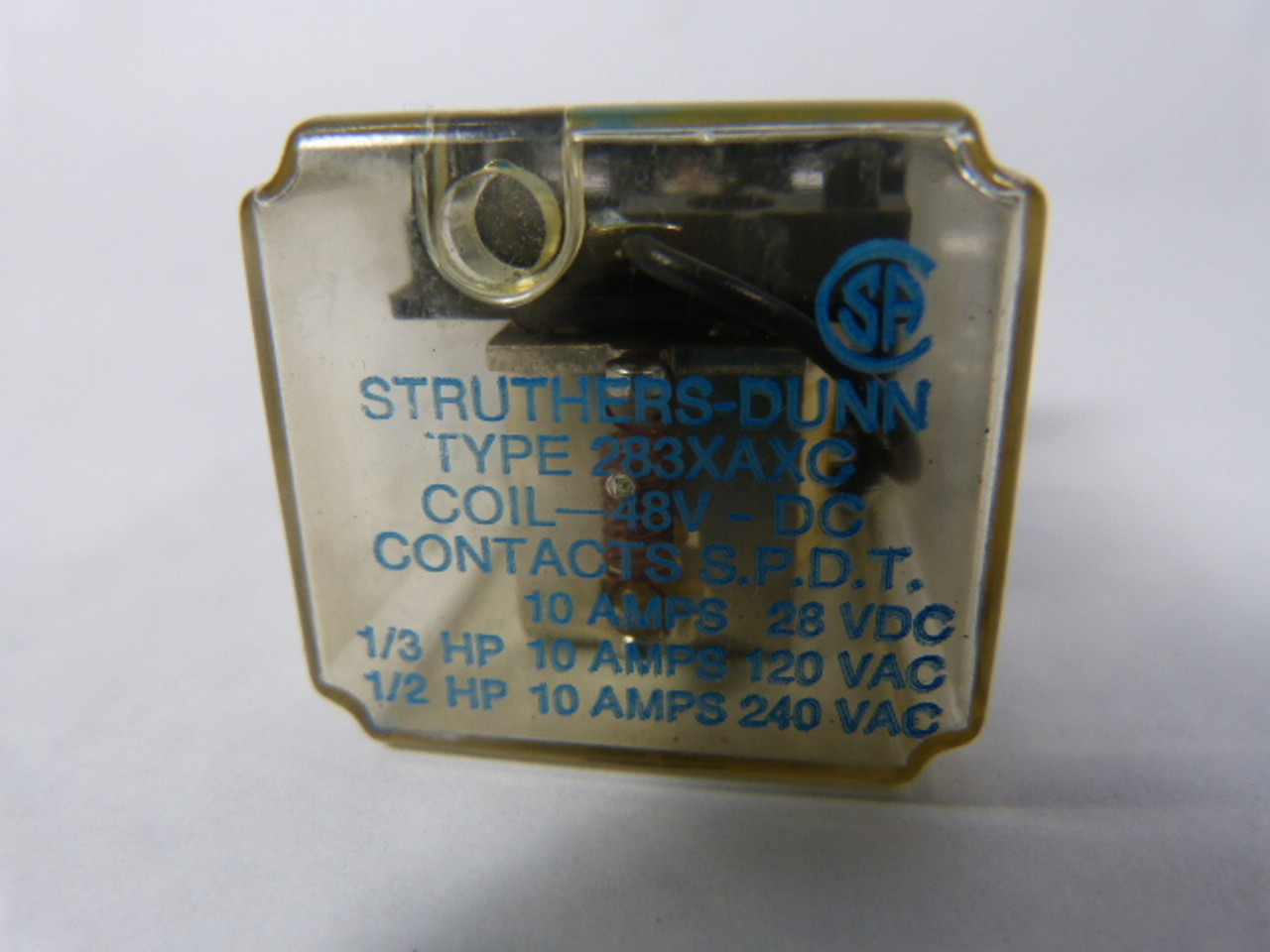 Struthers - Dunn 283XAXC-48VDC Power Relay 10Amp 48VDC USED