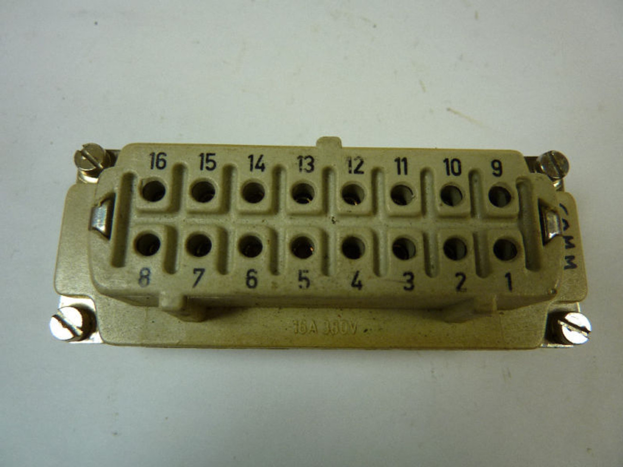 HTS COMM Female Connector Insert 16 Amp 380V USED