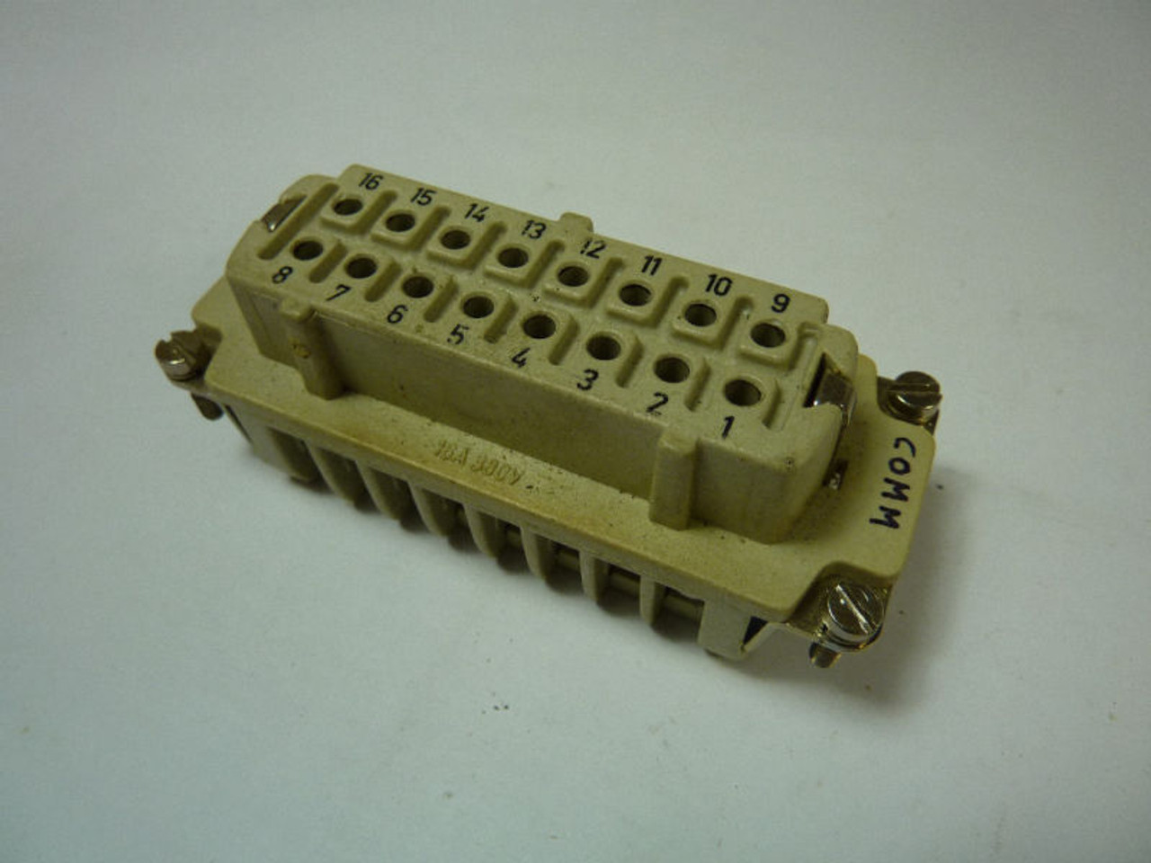 HTS COMM Female Connector Insert 16 Amp 380V USED