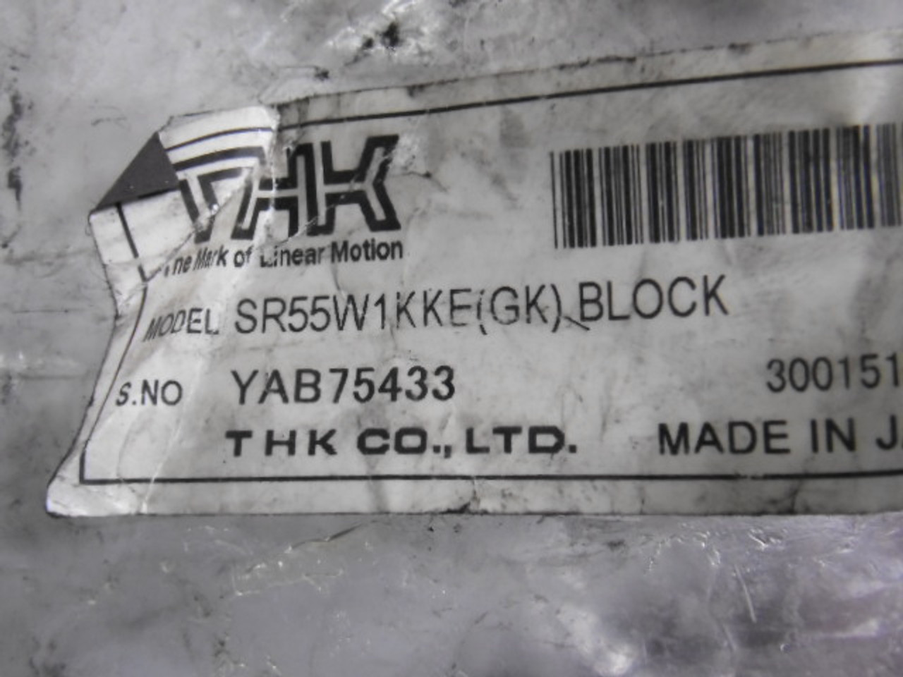 THK SR55W1KKE Linear Bearing Block ! NWB !