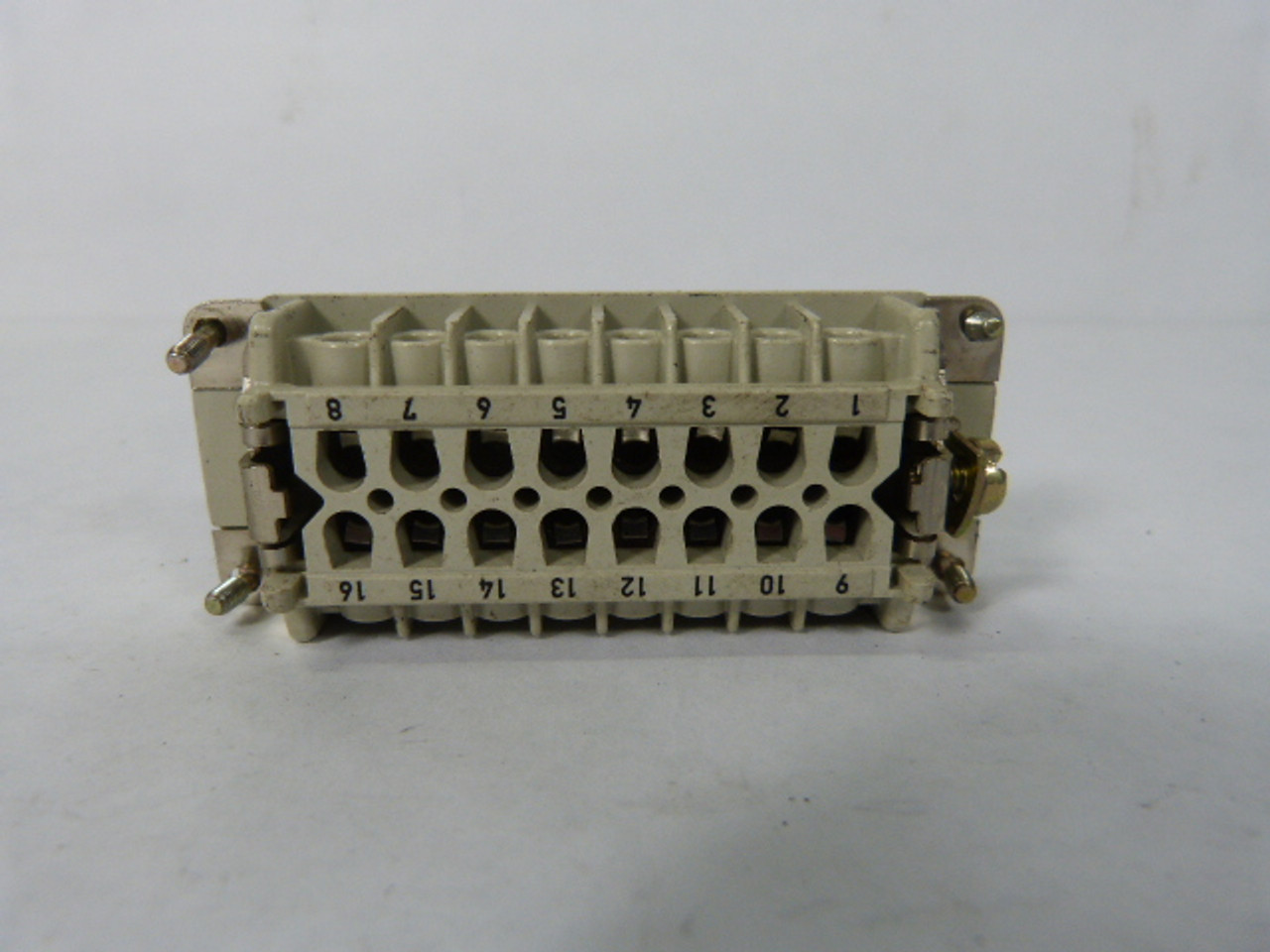Weidmuller HDC-HE-16BS Connector 16Amp 500V AWG 26-16 USED