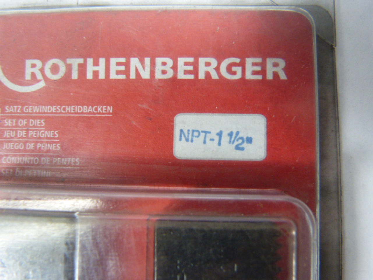 Rothenberger  070917X 1-1/2Inch NPT Cutting Jaws Set of 4 DAMAGE PACKAGE NEW