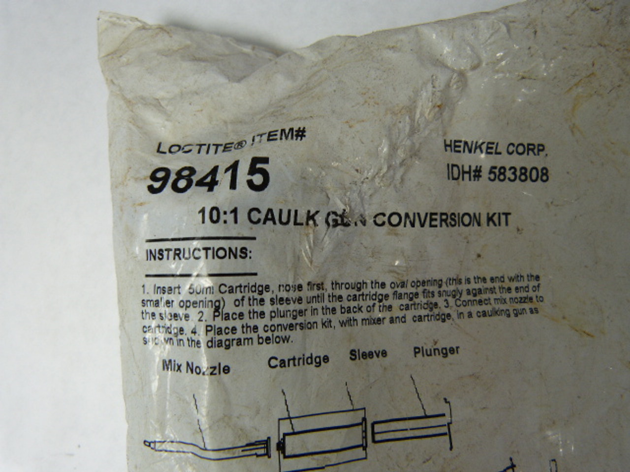 Loctite 98415 Caulk Gun Conversion Kit  NWB