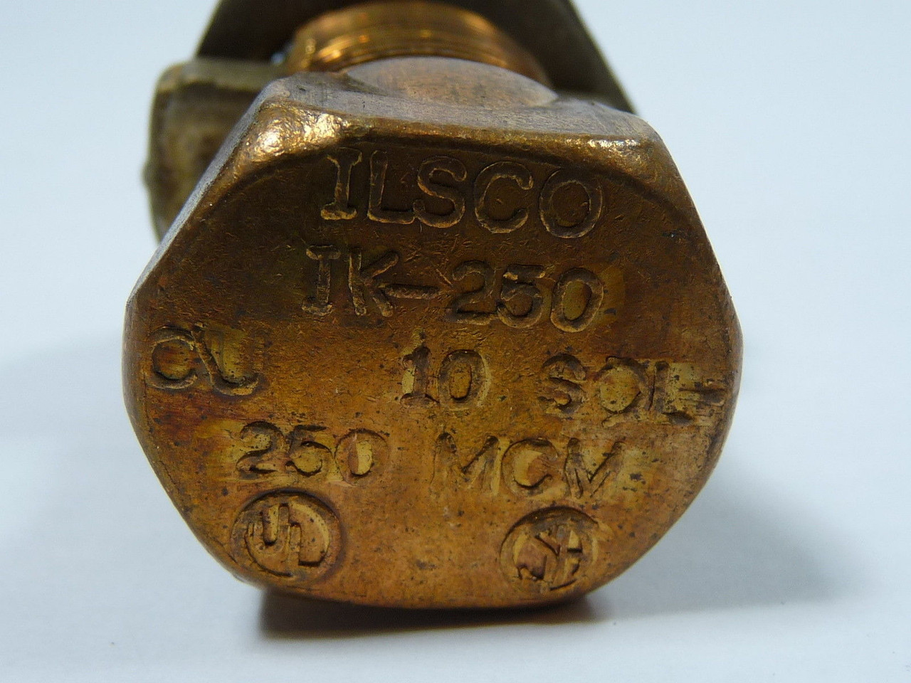 Ilsco IK-250 Copper Split Bolt Connector 250MCM USED