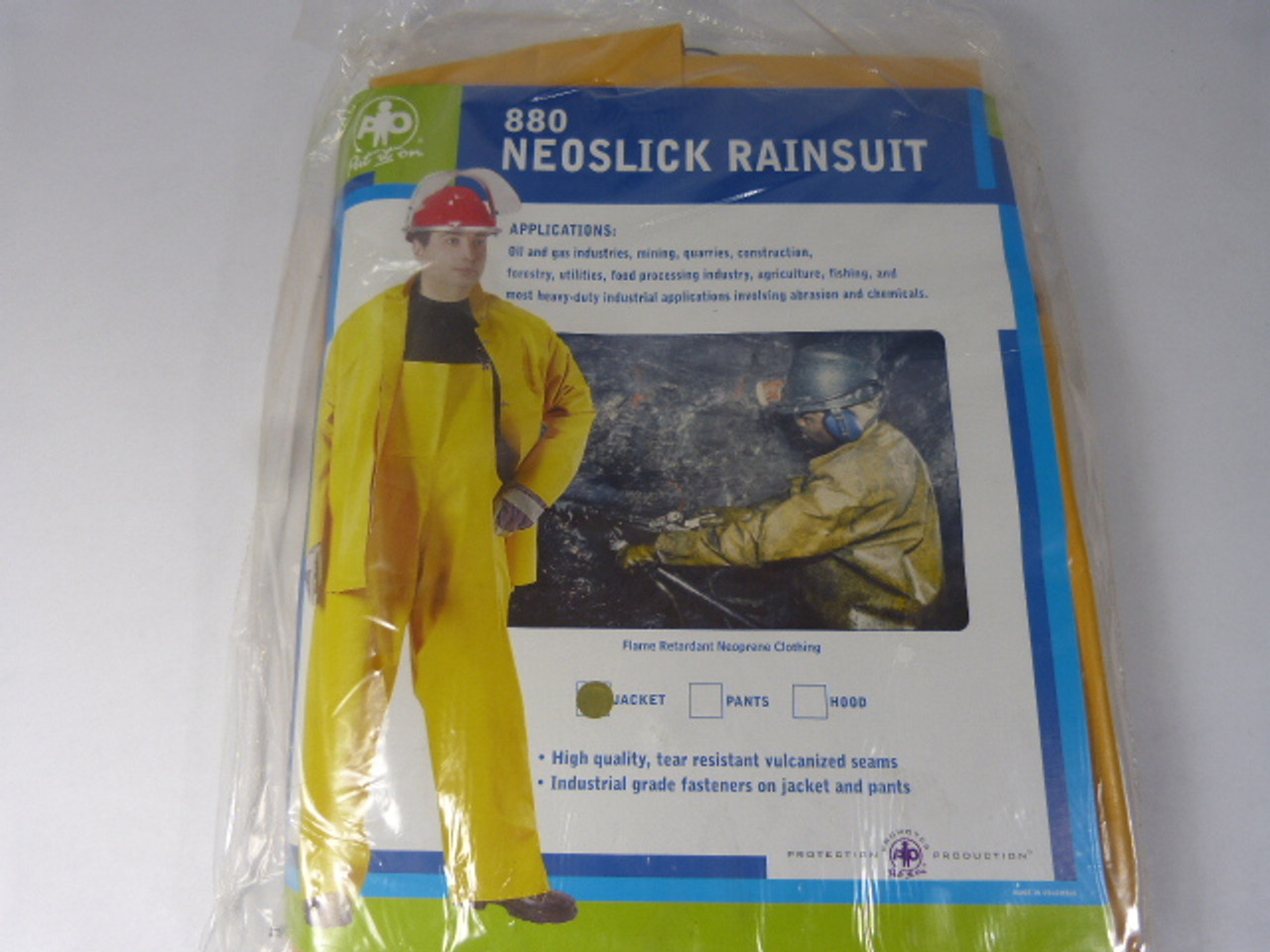 Put It On Rainwear R882Y40 880 Neoslick Jacket Large ! NWB !