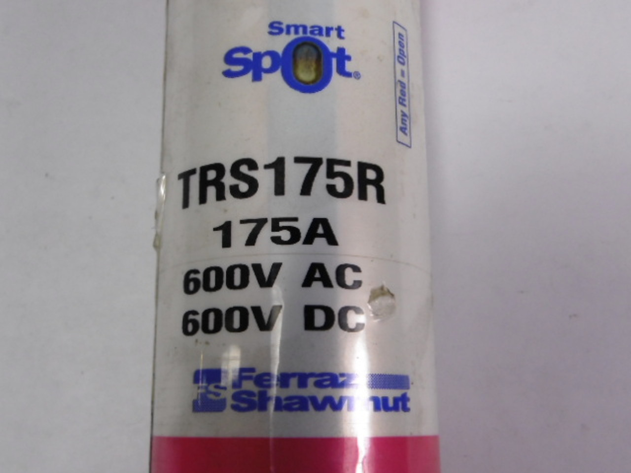 Ferraz Shawmut TRS175R Smart Spot Indicating Fuse 175A 600V USED