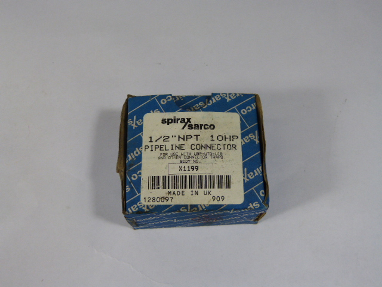 Spirax/Sarco X1199 Pipe Connector 1/2Inch NPT ! NEW !