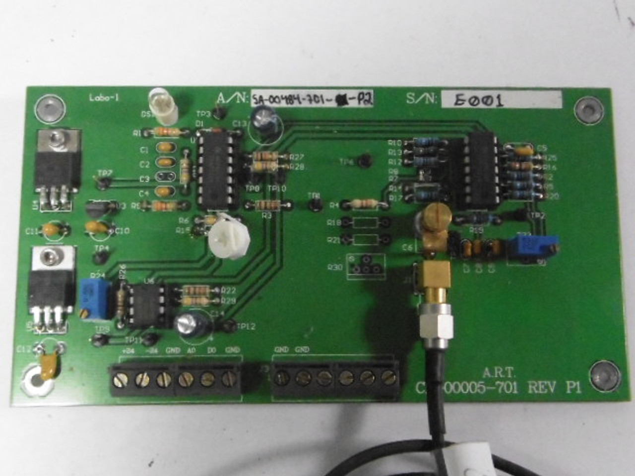 Advanced Research Technologies SA-00484-701-P2 PC Board USED