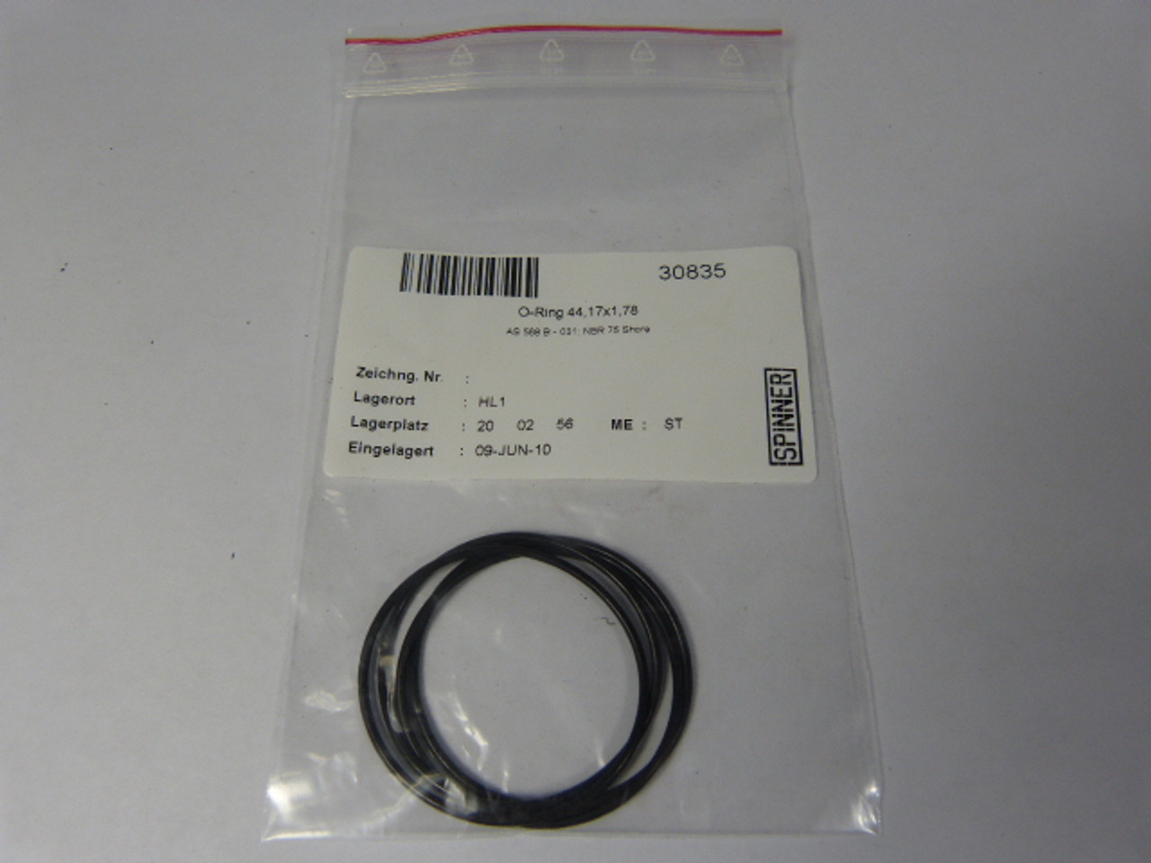 Spinner 30835 O-Ring 44.17X1.78mm Bag of 4pcs. ! NWB !