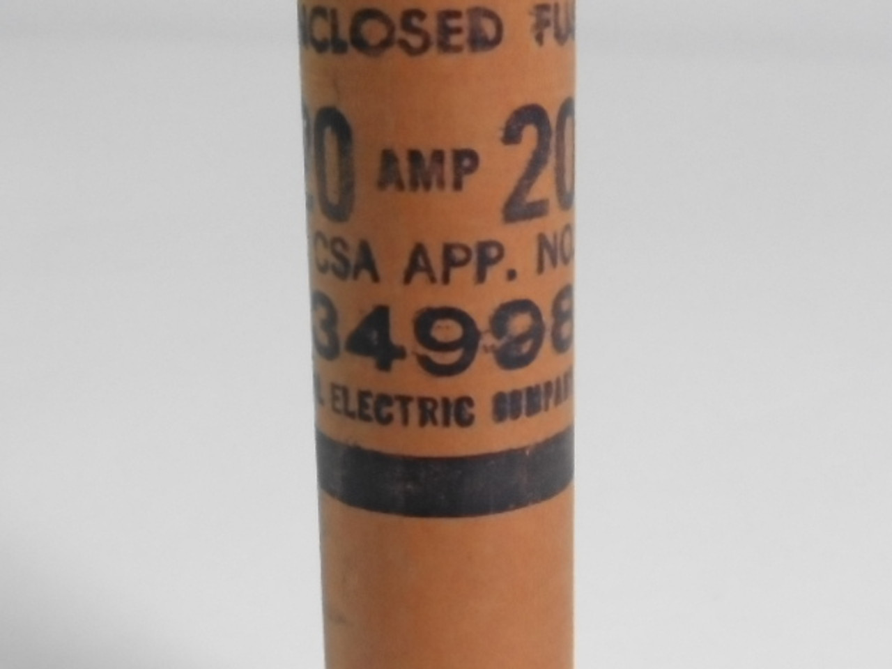 General Electric 34998 Fuse 20A 600V USED