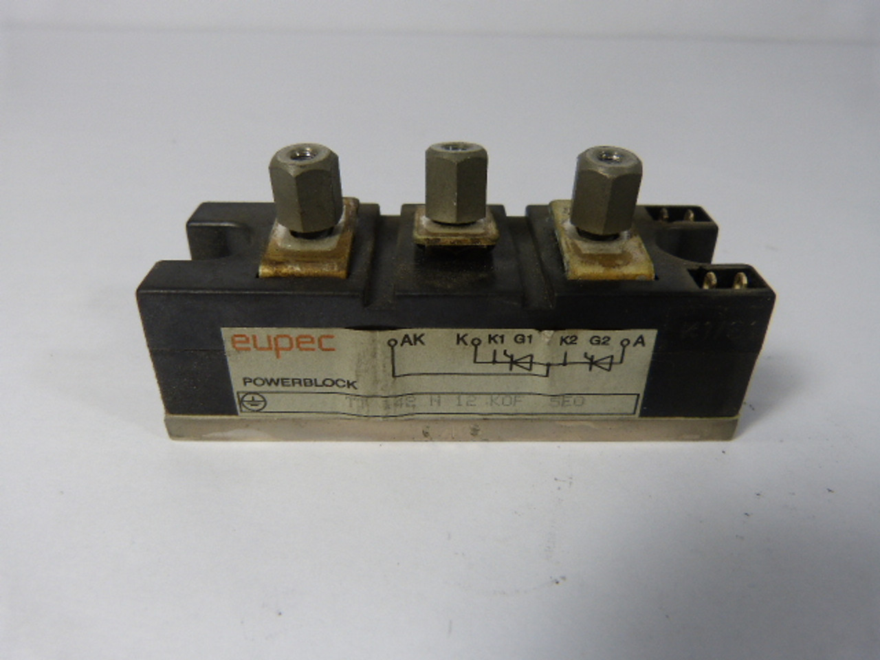 Eupec TT142N12KOF TT-142-N-12-KOF Thyristor Power Block USED