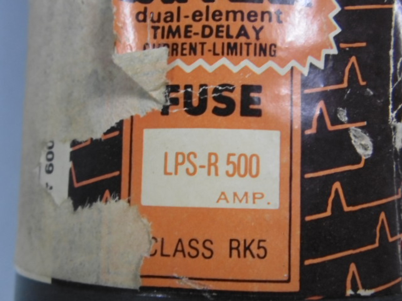 Low-Peak LPS-R-500 Dual Element Fuse 500A 600V USED